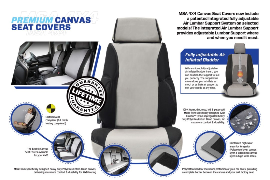 Seat Covers - How To Clean Msa Canvas Seat Covers